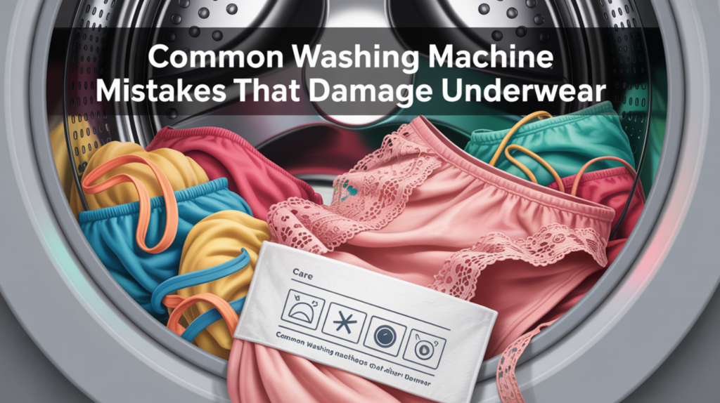 Common Washing Machine Mistakes That Damage Underwear