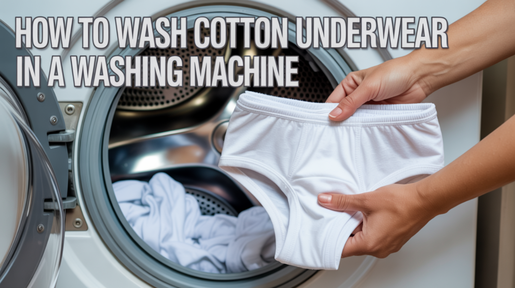 How to Wash Cotton Underwear in a Washing Machine